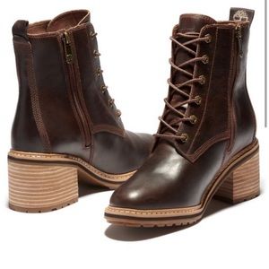 Timberland Women’s Sienna High Waterproof Side Zip Dark Brown Boots
